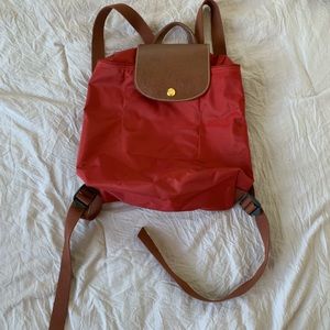 Long champ backpack - red